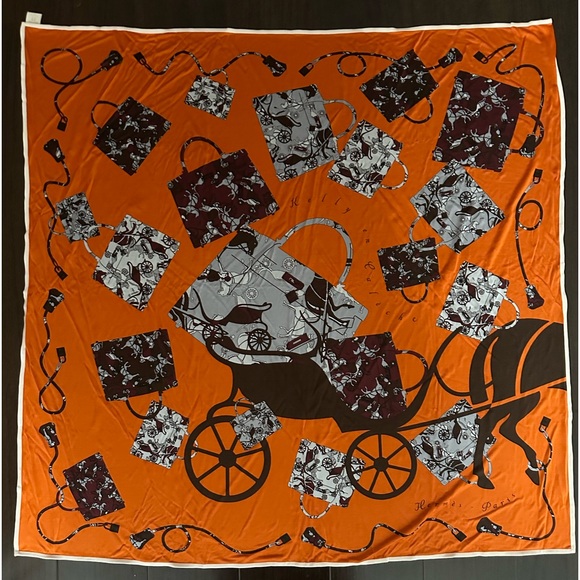 Hermes “Kelly en Caleche” scarf - Picture 1 of 8
